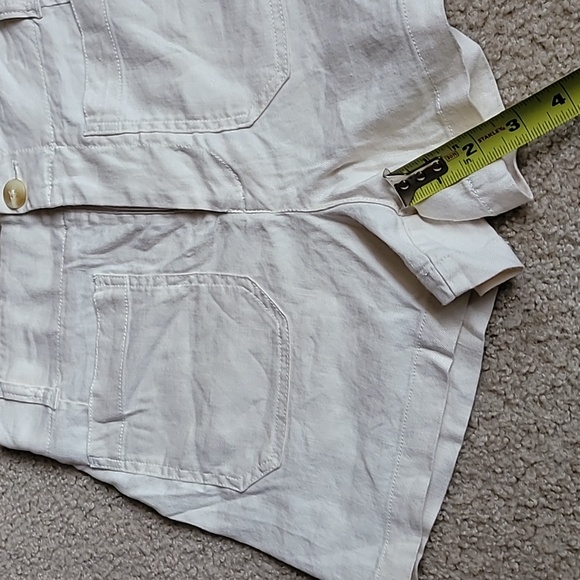 Maeve Anthropologie Colette Linen Shorts. Size 28. Cream. - Picture 9 of 11